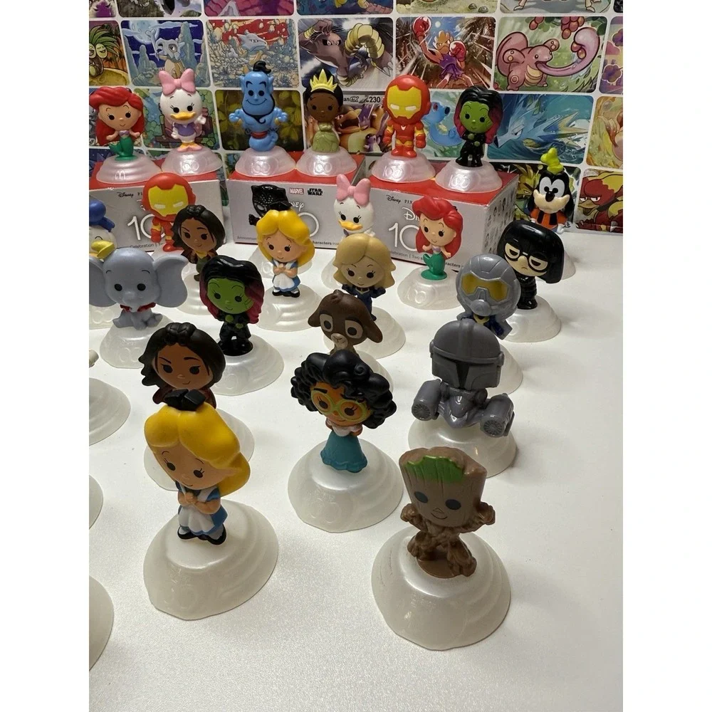 Disney 100 Anniversary Mini Figures‎ Lot of 37 Mixed Characters McDonald's Toys